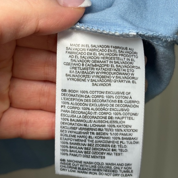 The North Face - Short Sleeve 100% Cotton Women's Blue T-Shirt in Size S - Picture 6 of 7